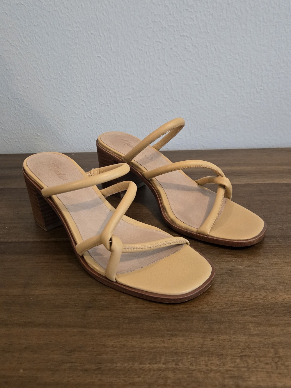 Madewell Leather Strappy Block Heels